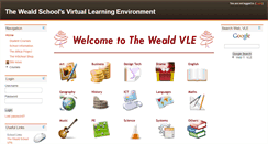 Desktop Screenshot of learning.theweald.org.uk