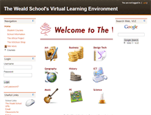 Tablet Screenshot of learning.theweald.org.uk